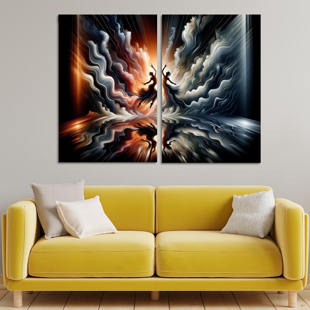 Dance Of Shadows And Light Premium Artwork Frames