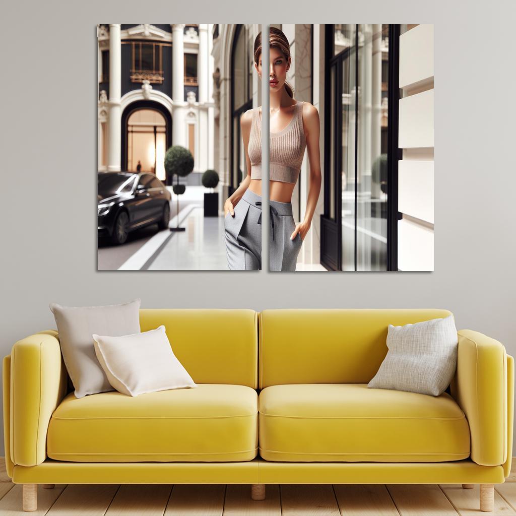 Luxe Athleisure Elevated Comfort 2 Piece HD Canvas Wall Art-Original Frame