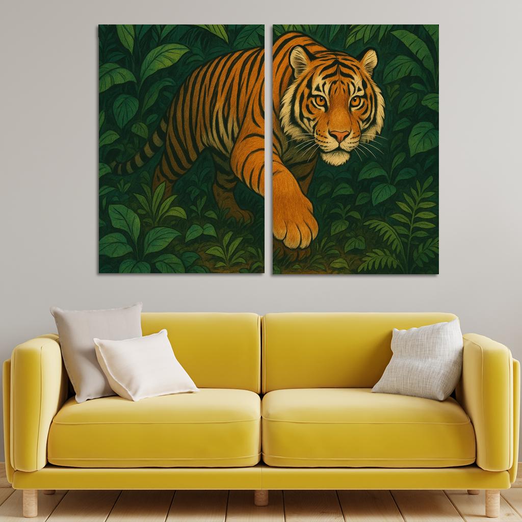 Brave Tiger Tracker Premium Artwork Frames