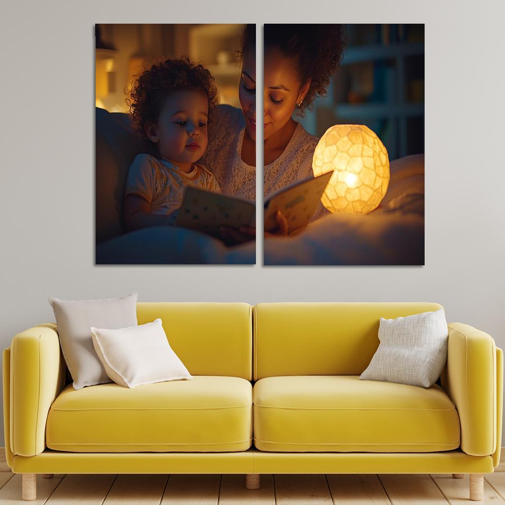Guardian Angels A Mothers Everlasting Watch Canvas Paintings Frame