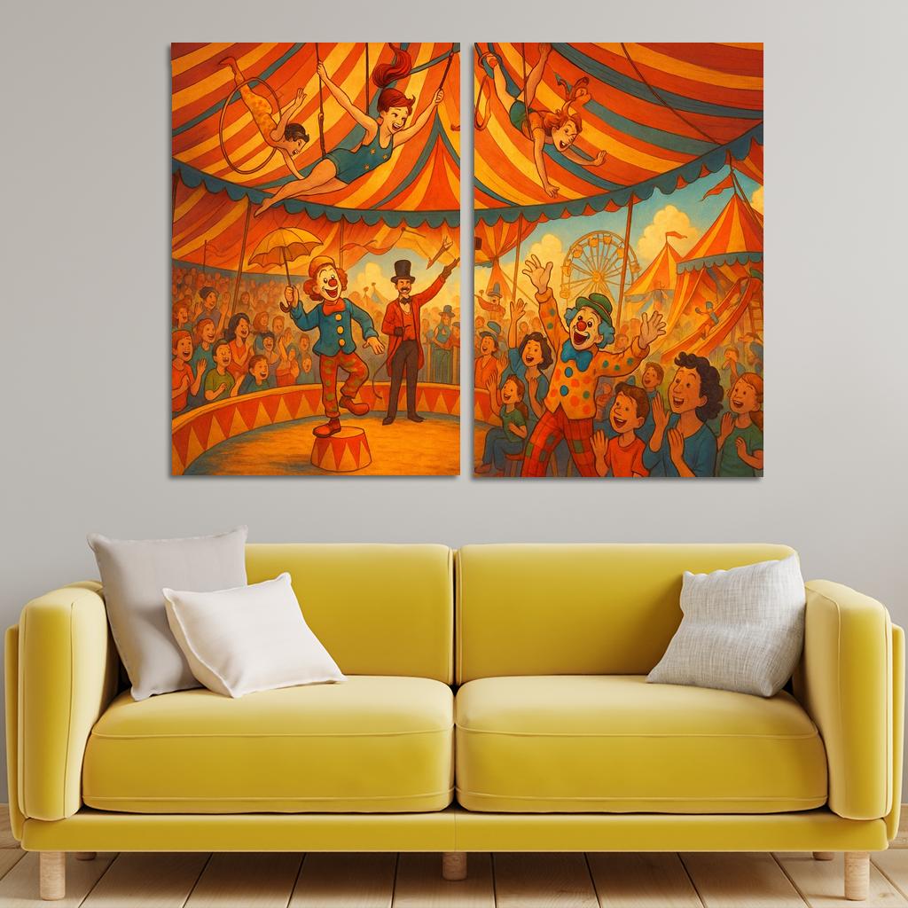 Circus Carnival - Fun Fair Adventure Framed Paintings