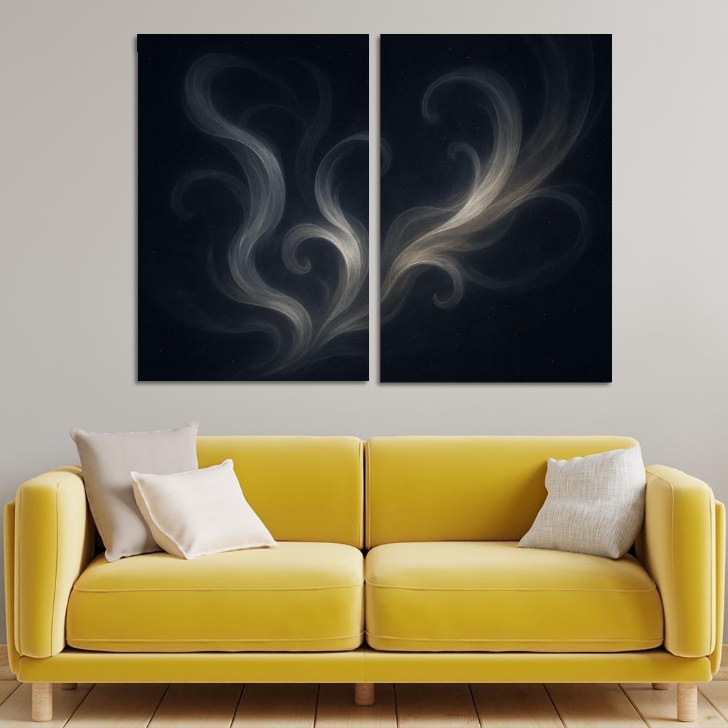 Celestial Dance Of Abstract Whispers One-piece Frames