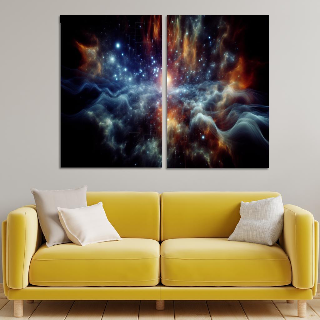 The Marvels Of Cosmic Background Radiation Abstract Paintings Frame