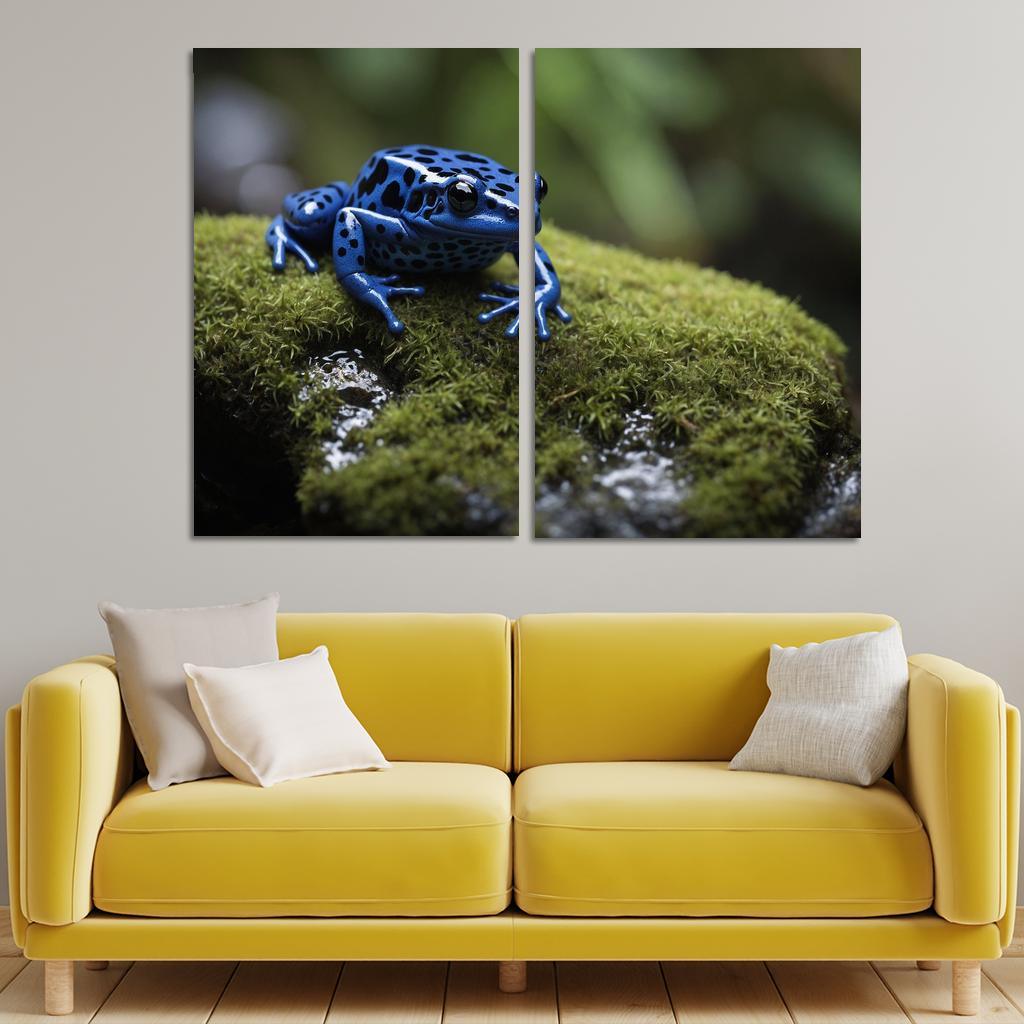 The Striking Blue Poison Dart Frog A Gem Of The Rainforest Framed Paintings