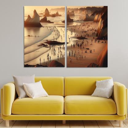 Wanderlust Beach Path Of Discovery Multi-panel Paintings