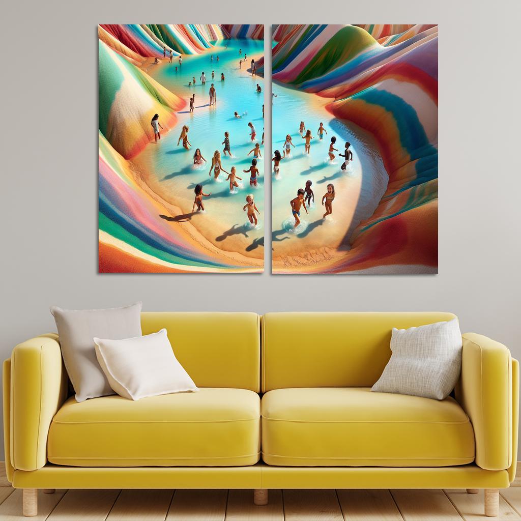 Lagoon Of Dreams Family Adventure Spot Premium Artwork Frames