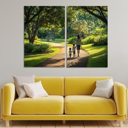 In Her Footsteps A Journey Of Growth Custom Paintings Frame