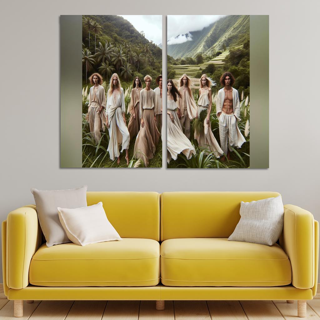 Natural Textures Embracing Imperfection 2 Piece HD Canvas Wall Art-Original Frame