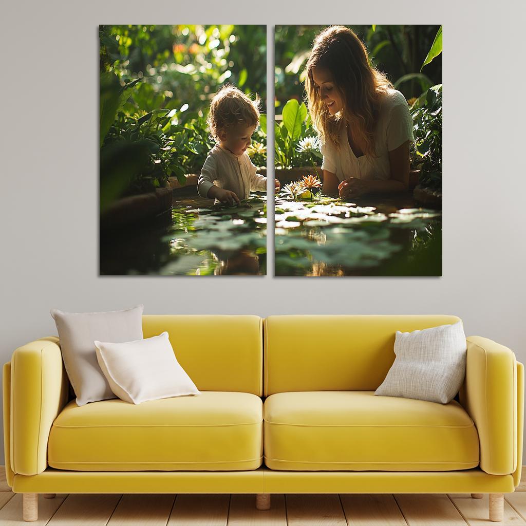 Reflections Of Love A Mothers Wisdom In Nature Canvas Paintings Frame