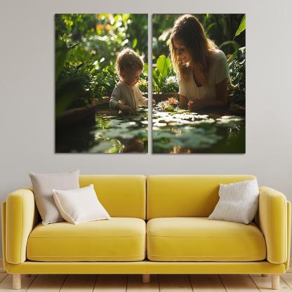 Reflections Of Love A Mothers Wisdom In Nature Canvas Paintings Frame