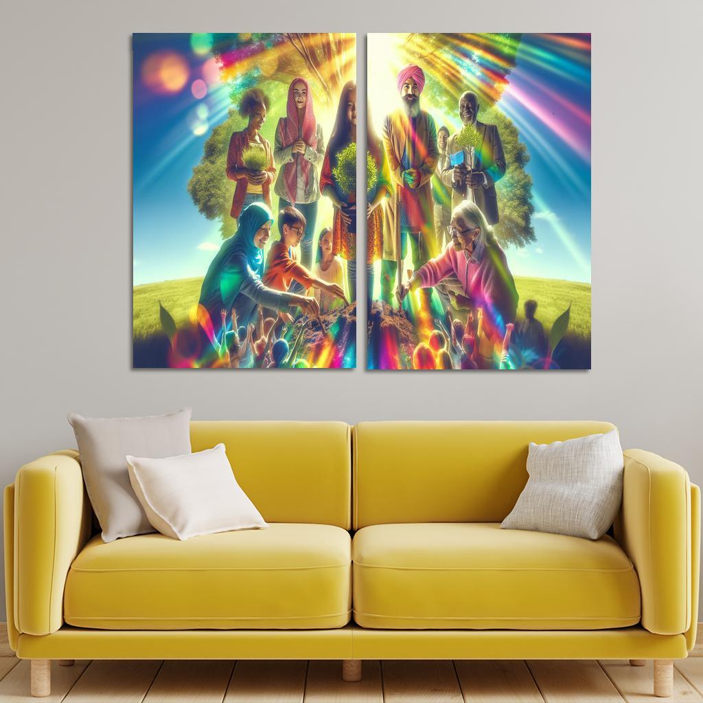 Healing The Planet Environmental Justice For All Custom Paintings Frame