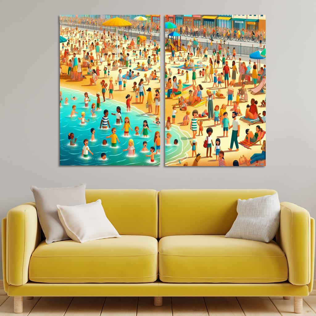 Sunshine Coast Family Fun And Activities Modern Paintings Frame