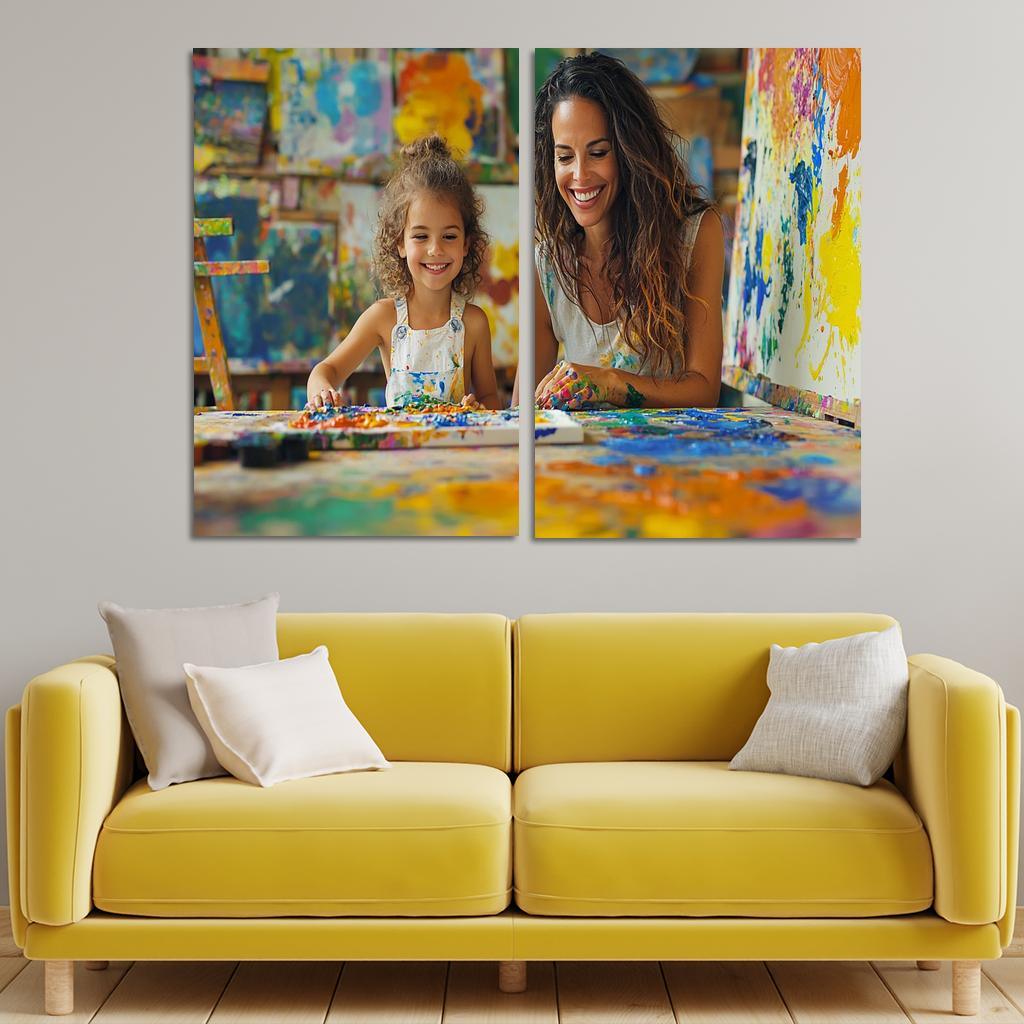 The Canvas Of Love A Mothers Artistry Custom Paintings Frame
