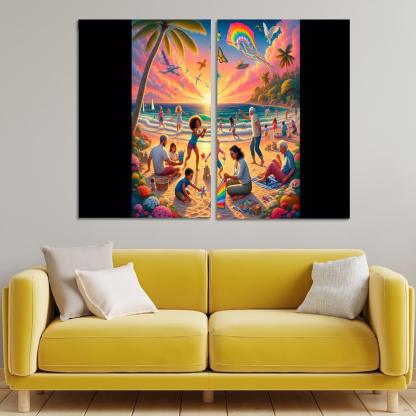 Sunset Sands The Perfect Family Retreat Custom Paintings Frame