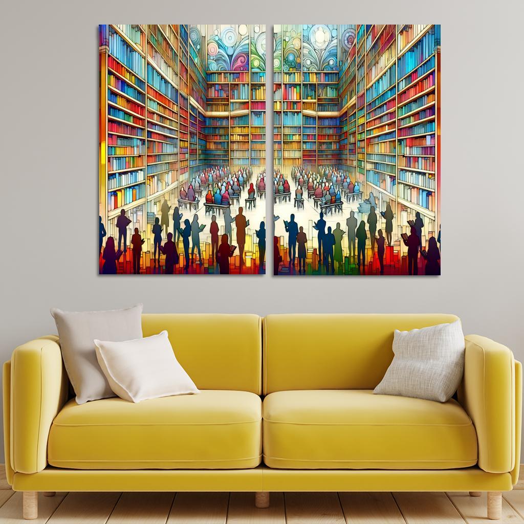 Words Unseen The Impact Of Literacy And Education Multi-panel Paintings