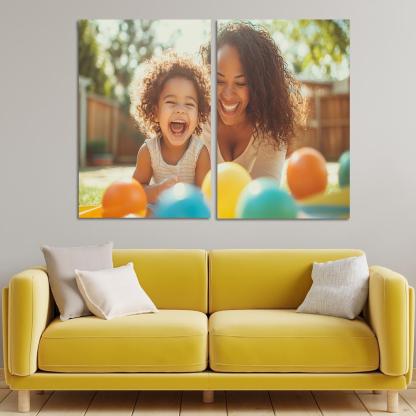 Echoes Of Laughter Celebrating Joy Custom Paintings Frame