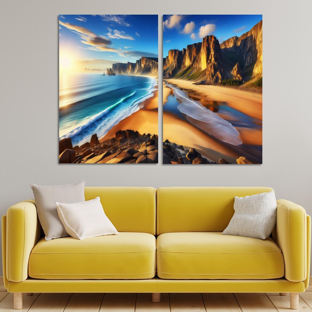 Majestic Waters A Coastal Retreat Custom Paintings Frame