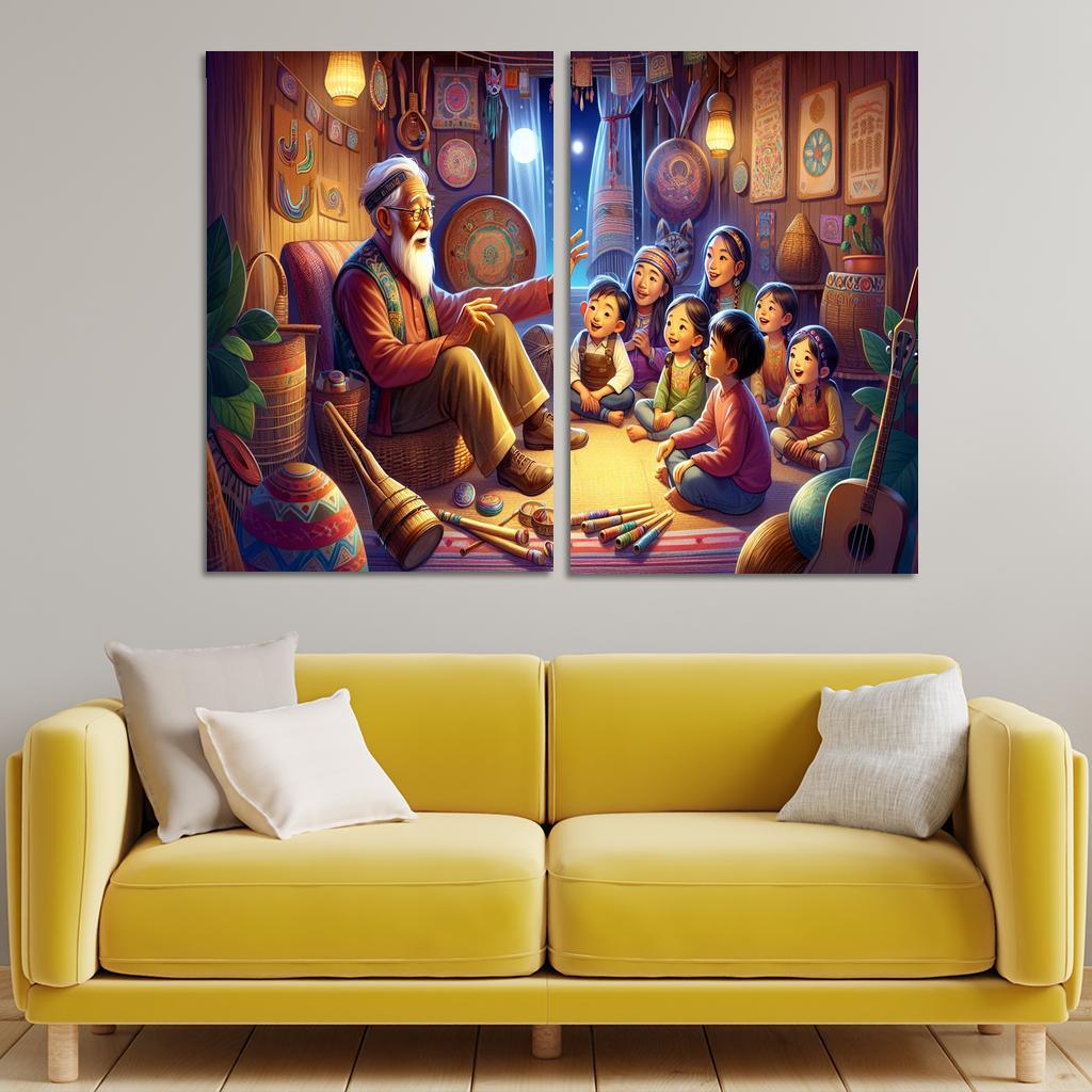 Bridging Generations The Legacy Of Cultural Knowledge Custom Paintings Frame