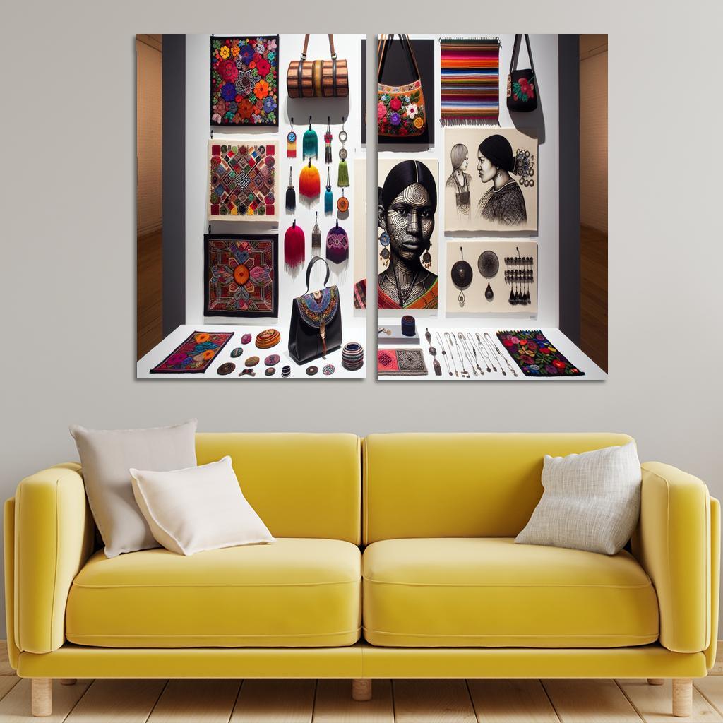 Artisan Craft Handmade Fashion and Accessories 2 Piece HD Canvas Wall Art-Original Frame