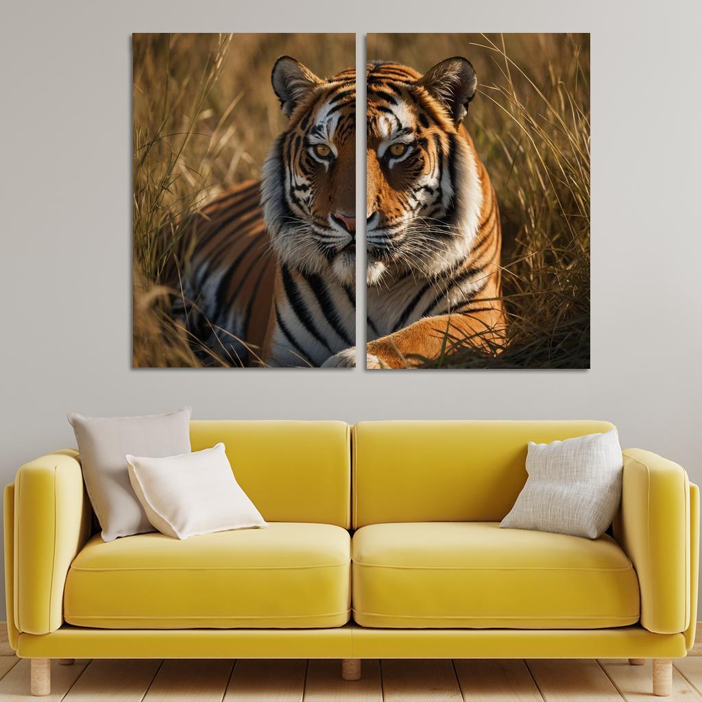 The Magnificent Bengal Tiger Icon Of The Indian Wilderness Modern Paintings Frame