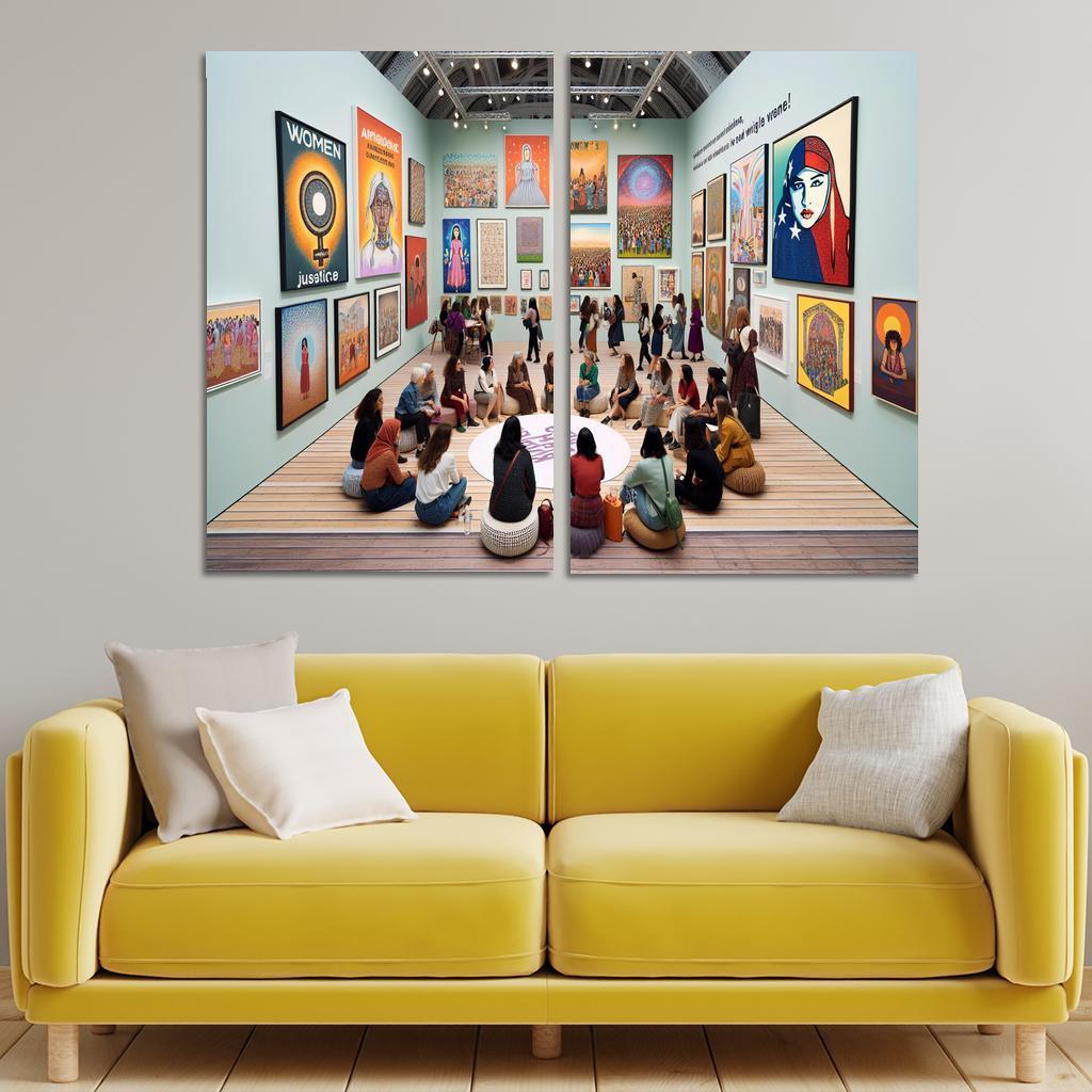 Dreams Of Equality Gender Justice Through Art Oil Paintings Frame