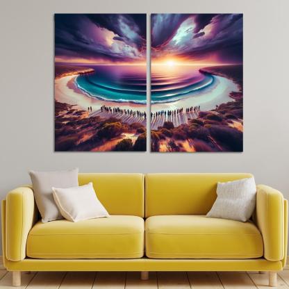 Whale Watch Vista Modern Paintings Frame