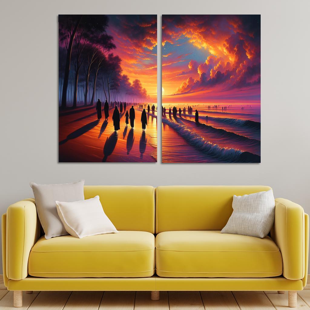 Sunrise Bay Early Morning Magic Multi-panel Paintings