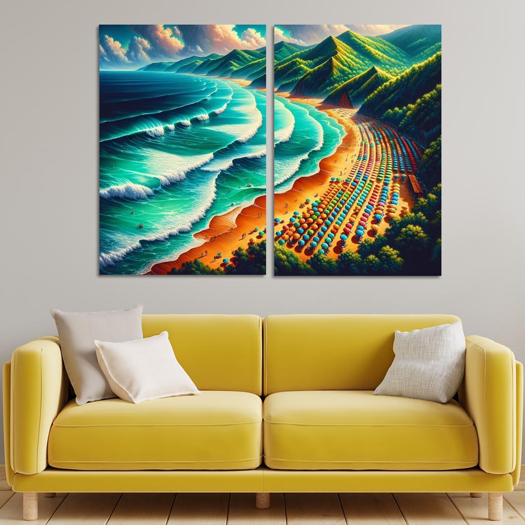 Emerald Isle Adventures Modern Paintings Frame