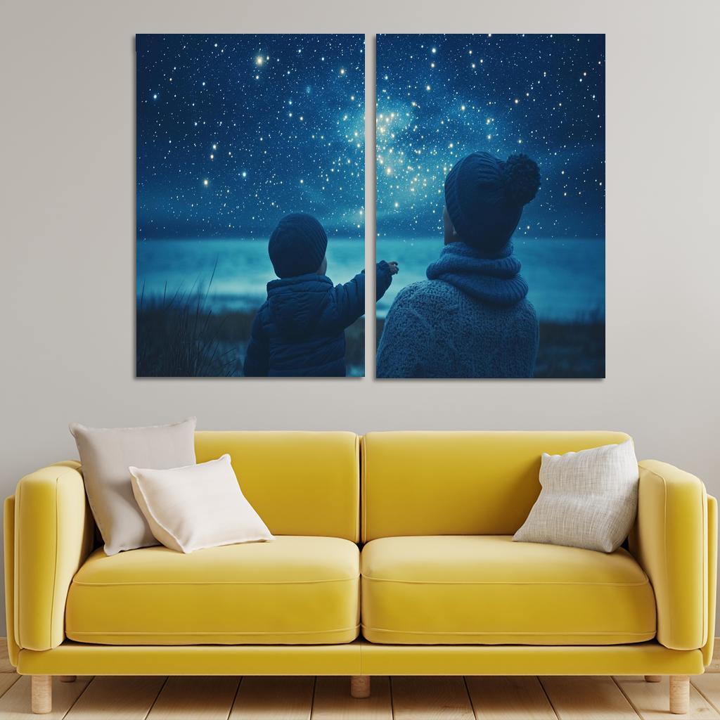 The Light Of Hope A Mothers Guiding Star Canvas Paintings Frame