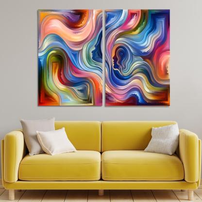 Chronicles of Emotion 2 Piece HD Canvas Wall Art-Original Frame