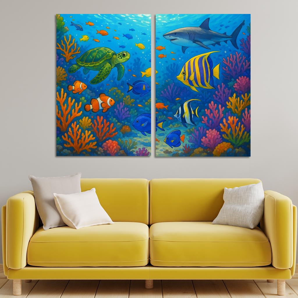 Ocean Guardians Artistic Expressions On Marine Conservation Premium Artwork Frames