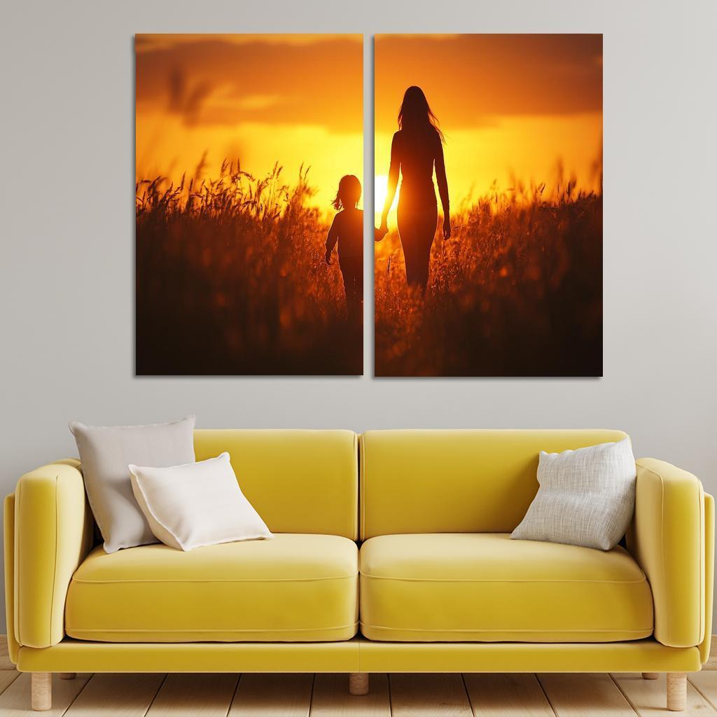 The Light Of Guidance A Mothers Love Custom Paintings Frame