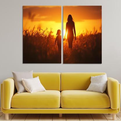 The Light Of Guidance A Mothers Love Custom Paintings Frame
