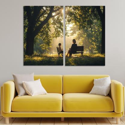 Reflections Of Love A Mother's Heartfelt Advice Canvas Paintings Frame