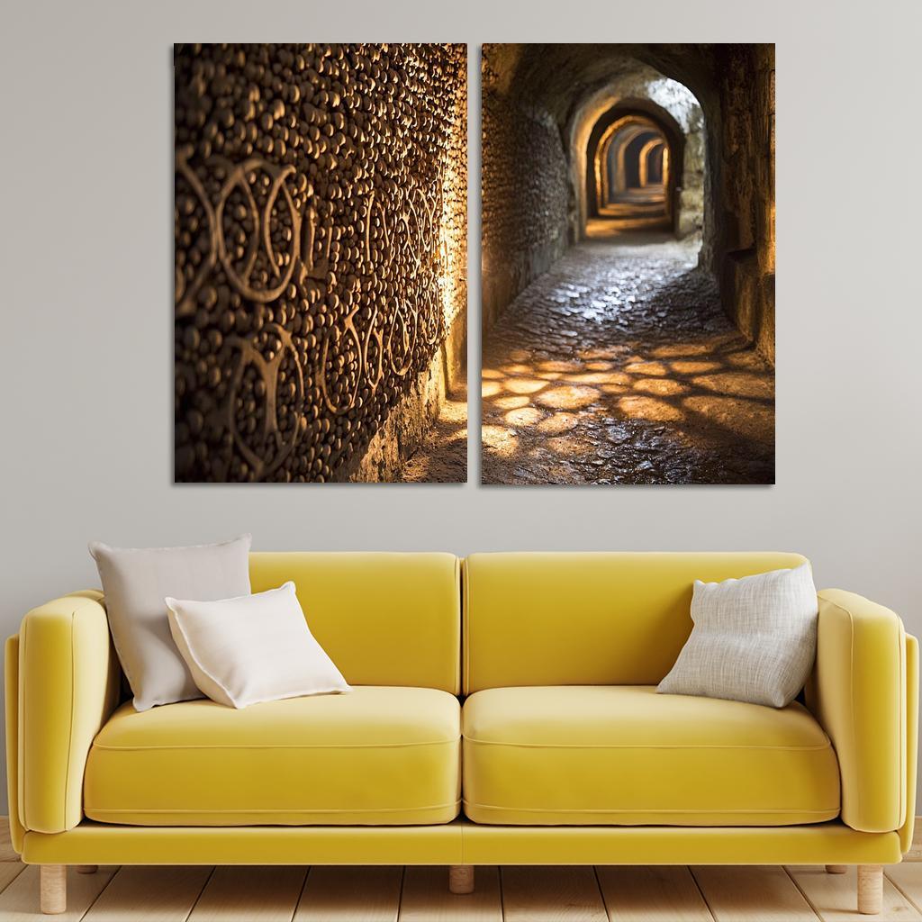 The Catacombs Of Paris Abstract Paintings Frame