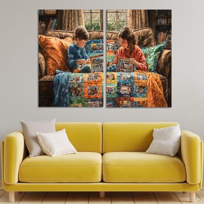 The Quilt Of Memories A Mothers Heartfelt Fabric One-piece Frames