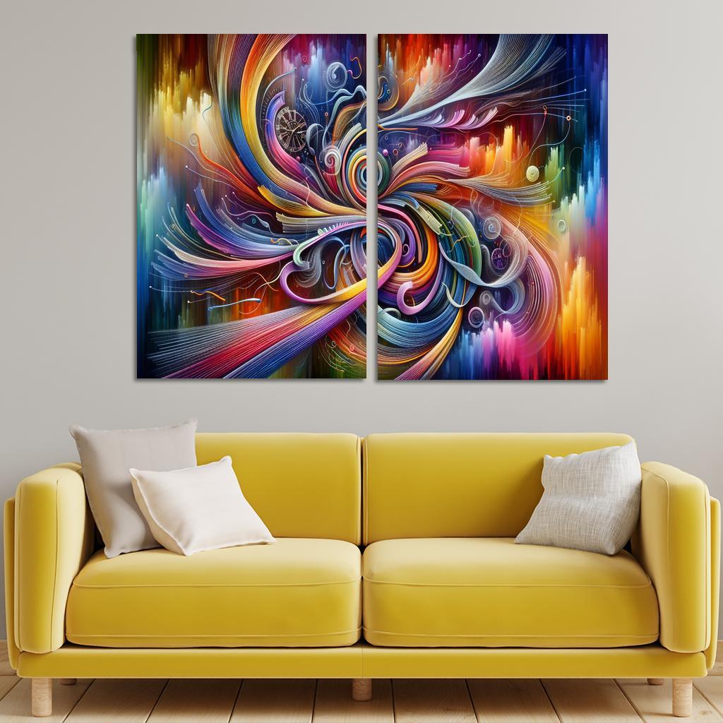 Temporal Whispers Of Existence Premium Artwork Frames