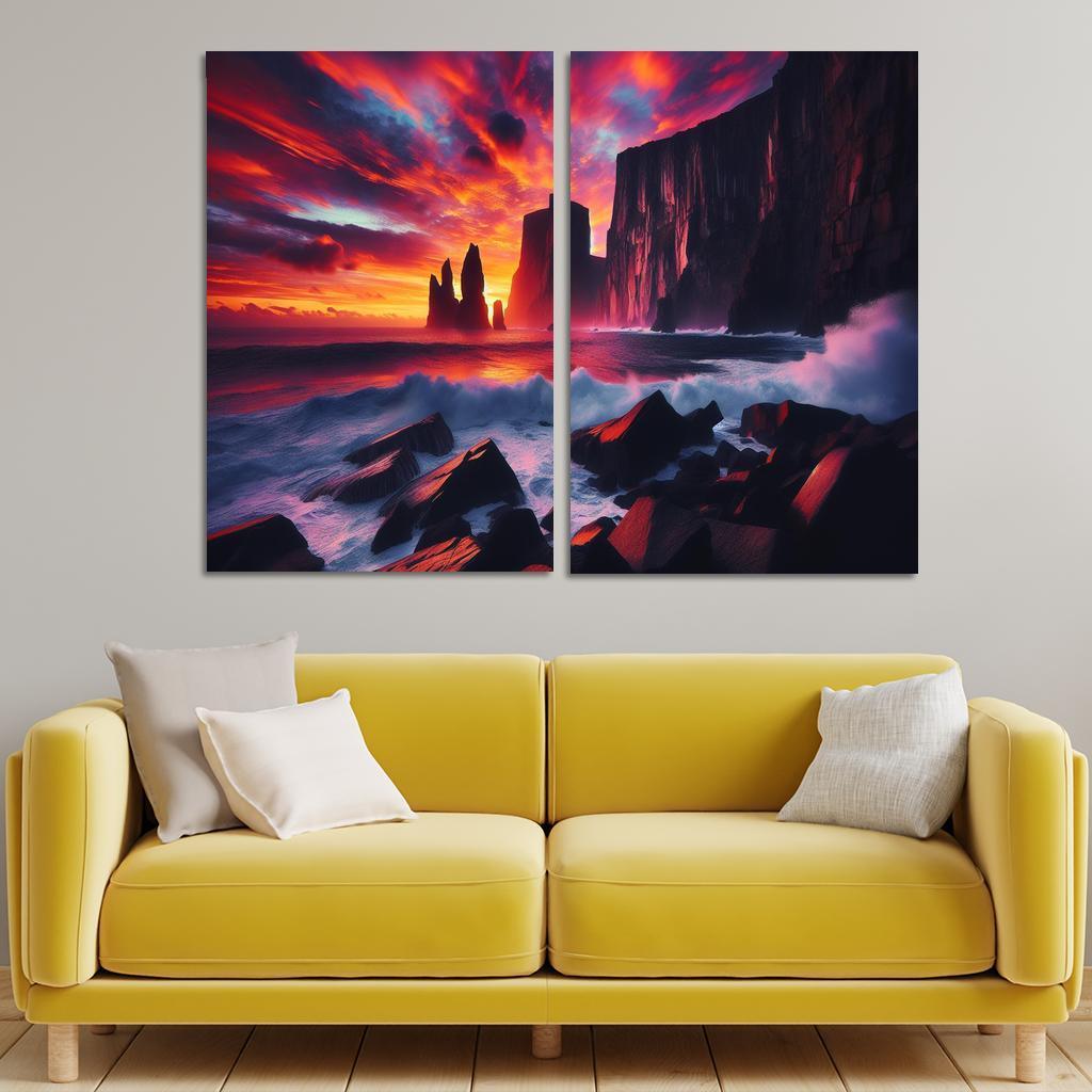 Sunset Cliffs A Photographers Dream Canvas Paintings Frame