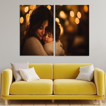 A Mothers Embrace The Comfort Of Love Canvas Paintings Frame