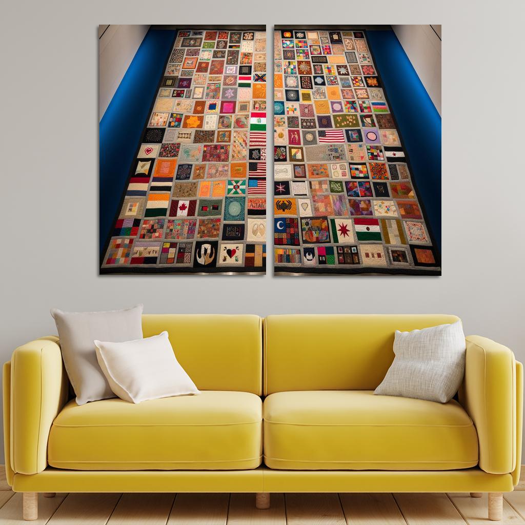 Stitching Together Lives The Impact Of Refugee Crises Custom Paintings Frame