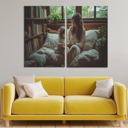 The Gentle Whisper Of Love A Mothers Voice Canvas Paintings Frame