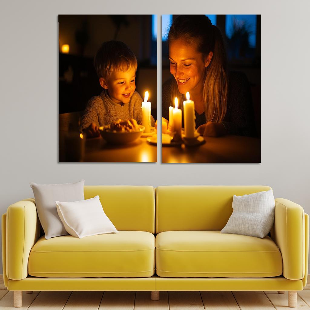 Candlelight Moments Illuminating Love Custom Paintings Frame