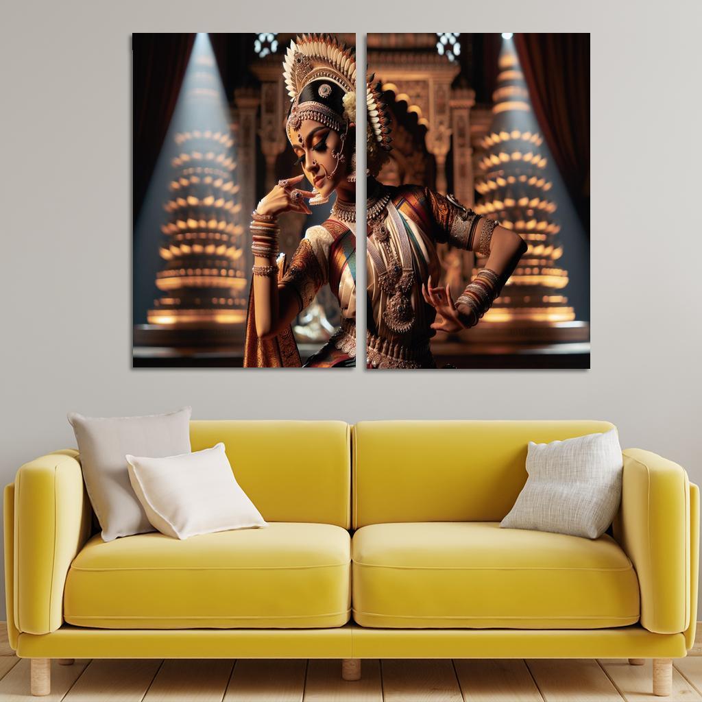 Bharatanatyam The Dance Of The Divine Modern Paintings Frame