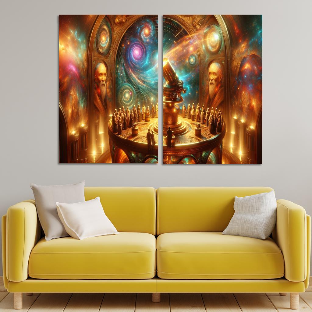 The Timeless Observatory 2 Piece HD Canvas Wall Art-Original Frame