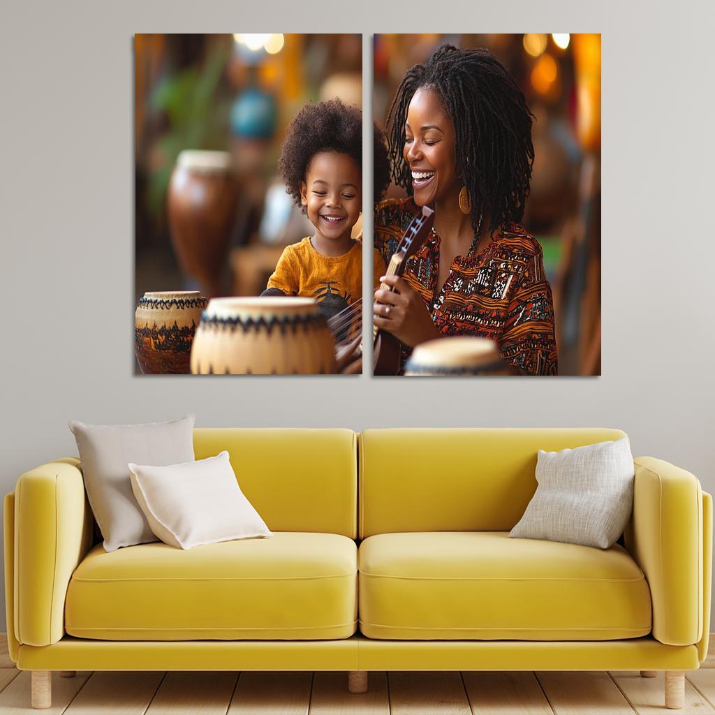 A Symphony Of Moments Celebrating Motherhood Canvas Paintings Frame