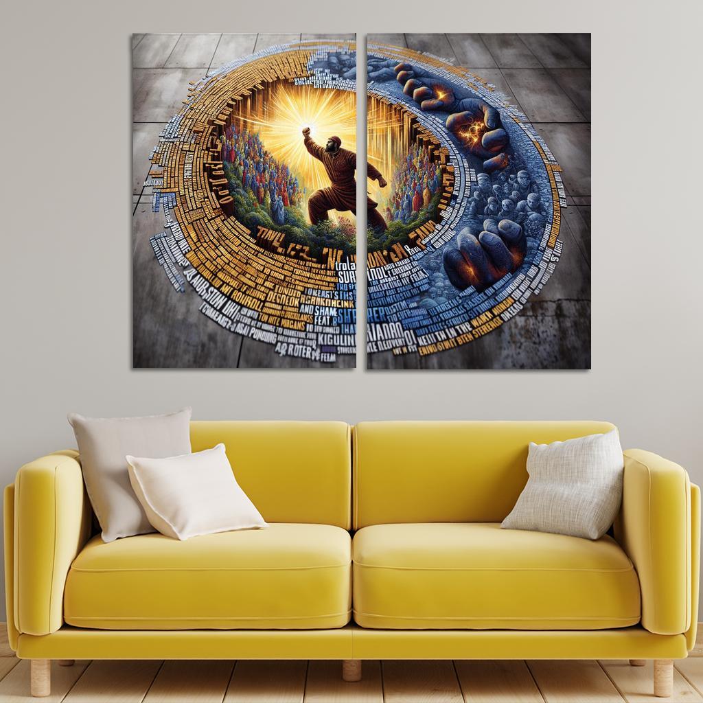 Tales Of Survival The Fight Against Domestic Violence Custom Paintings Frame