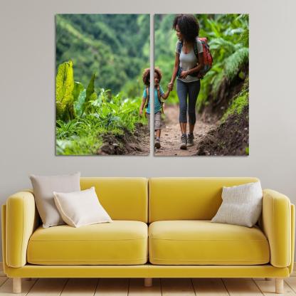 The Journey Of Love A Mothers Unwavering Support Canvas Paintings Frame