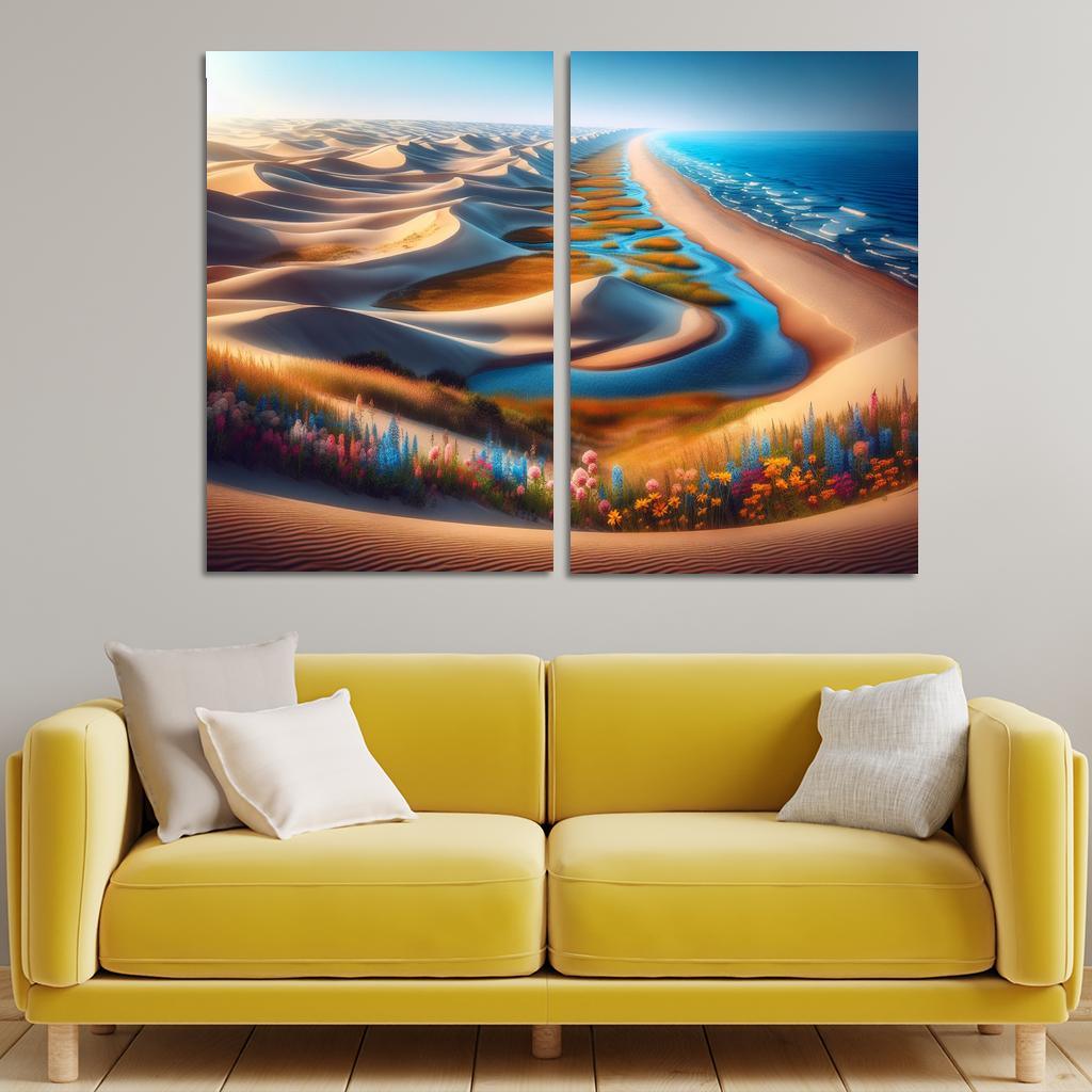 Tranquil Dunes A Refuge For Nature Lovers Abstract Paintings Frame