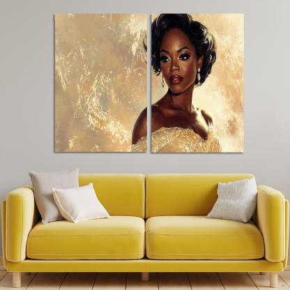 Viola Davis The Powerhouse Of Emotional Depth Framed Paintings