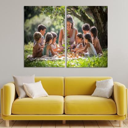 Branches Of Love A Mothers Family Tree Canvas Paintings Frame